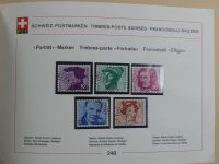 Schweiz ordentlich aufgezogene PTT-Karten in 6 Alben #MA289