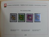 Schweiz ordentlich aufgezogene PTT-Karten in 6 Alben #MA289