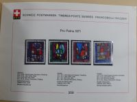Schweiz ordentlich aufgezogene PTT-Karten in 6 Alben #MA289