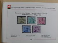 Schweiz ordentlich aufgezogene PTT-Karten in 6 Alben #MA289