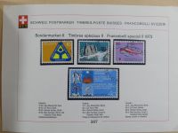 Schweiz ordentlich aufgezogene PTT-Karten in 6 Alben #MA289