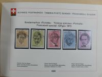 Schweiz ordentlich aufgezogene PTT-Karten in 6 Alben #MA289