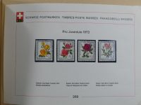 Schweiz ordentlich aufgezogene PTT-Karten in 6 Alben #MA289