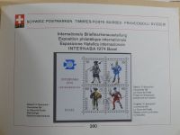 Schweiz ordentlich aufgezogene PTT-Karten in 6 Alben #MA289