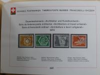 Schweiz ordentlich aufgezogene PTT-Karten in 6 Alben #MA289