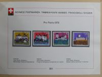 Schweiz ordentlich aufgezogene PTT-Karten in 6 Alben #MA289