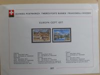 Schweiz ordentlich aufgezogene PTT-Karten in 6 Alben #MA289