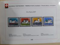 Schweiz ordentlich aufgezogene PTT-Karten in 6 Alben #MA289