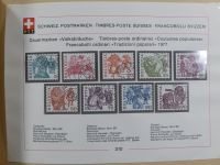Schweiz ordentlich aufgezogene PTT-Karten in 6 Alben #MA289