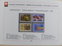 Schweiz ordentlich aufgezogene PTT-Karten in 6 Alben #MA289