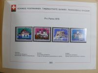 Schweiz ordentlich aufgezogene PTT-Karten in 6 Alben #MA289