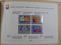 Schweiz ordentlich aufgezogene PTT-Karten in 6 Alben #MA289