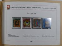 Schweiz ordentlich aufgezogene PTT-Karten in 6 Alben #MA289