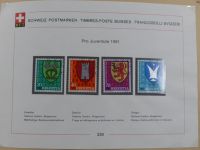 Schweiz ordentlich aufgezogene PTT-Karten in 6 Alben #MA289