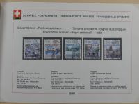 Schweiz ordentlich aufgezogene PTT-Karten in 6 Alben #MA289