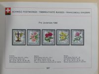 Schweiz ordentlich aufgezogene PTT-Karten in 6 Alben #MA289