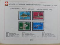 Schweiz ordentlich aufgezogene PTT-Karten in 6 Alben #MA289