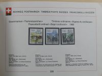 Schweiz ordentlich aufgezogene PTT-Karten in 6 Alben #MA289