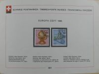 Schweiz ordentlich aufgezogene PTT-Karten in 6 Alben #MA289