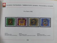 Schweiz ordentlich aufgezogene PTT-Karten in 6 Alben #MA289