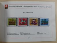 Schweiz ordentlich aufgezogene PTT-Karten in 6 Alben #MA289