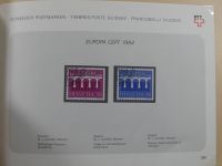 Schweiz ordentlich aufgezogene PTT-Karten in 6 Alben #MA289