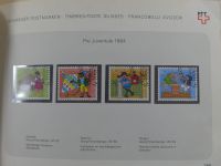 Schweiz ordentlich aufgezogene PTT-Karten in 6 Alben #MA289