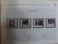 Schweiz ordentlich aufgezogene PTT-Karten in 6 Alben #MA289