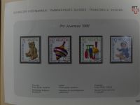 Schweiz ordentlich aufgezogene PTT-Karten in 6 Alben #MA289