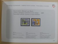 Schweiz ordentlich aufgezogene PTT-Karten in 6 Alben #MA289