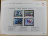 Schweiz ordentlich aufgezogene PTT-Karten in 6 Alben #MA289