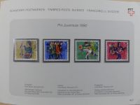 Schweiz ordentlich aufgezogene PTT-Karten in 6 Alben #MA289