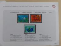 Schweiz ordentlich aufgezogene PTT-Karten in 6 Alben #MA289