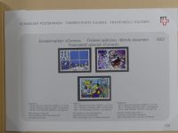 Schweiz ordentlich aufgezogene PTT-Karten in 6 Alben #MA289