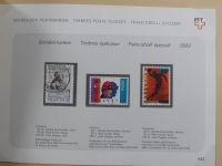 Schweiz ordentlich aufgezogene PTT-Karten in 6 Alben #MA289