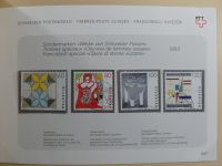 Schweiz ordentlich aufgezogene PTT-Karten in 6 Alben #MA289