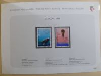 Schweiz ordentlich aufgezogene PTT-Karten in 6 Alben #MA289