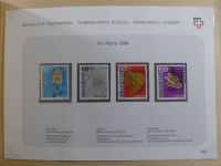 Schweiz ordentlich aufgezogene PTT-Karten in 6 Alben #MA289