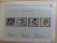 Schweiz ordentlich aufgezogene PTT-Karten in 6 Alben #MA289