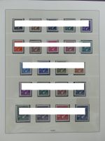 Böhmen & Mähren fast komplett, 1. Satz signiert im Lindner Vordruck #MA307