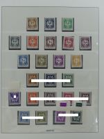 Böhmen & Mähren fast komplett, 1. Satz signiert im Lindner Vordruck #MA307