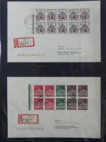 Berlin Bedarfsbriefe mit Zusammendrucken auf selbstgestalteten Seiten #MA321