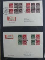 Berlin Bedarfsbriefe mit Zusammendrucken auf selbstgestalteten Seiten #MA321