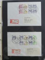 Berlin Bedarfsbriefe mit Zusammendrucken auf selbstgestalteten Seiten #MA321