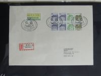 Berlin Bedarfsbriefe mit Zusammendrucken auf selbstgestalteten Seiten #MA321