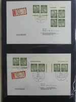 Berlin Bedarfsbriefe mit Zusammendrucken auf selbstgestalteten Seiten #MA321