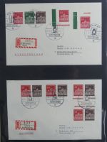 Berlin Bedarfsbriefe mit Zusammendrucken auf selbstgestalteten Seiten #MA321