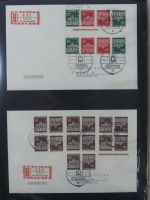 Berlin Bedarfsbriefe mit Zusammendrucken auf selbstgestalteten Seiten #MA321