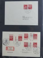 Berlin Bedarfsbriefe mit Zusammendrucken auf selbstgestalteten Seiten #MA321