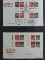 Berlin Bedarfsbriefe mit Zusammendrucken auf selbstgestalteten Seiten #MA321